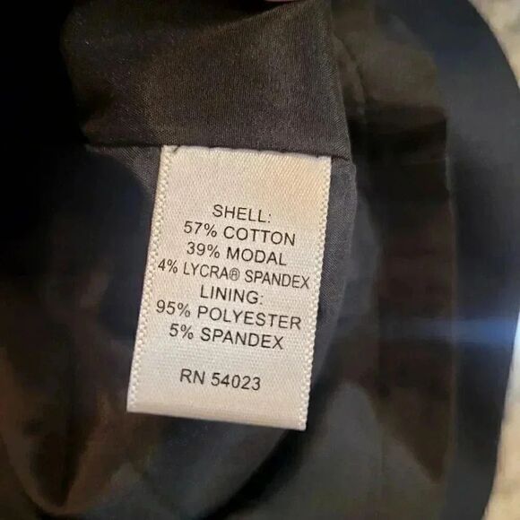 Banana Republic Women's Preppy Black Cotton/Modal/Spandex Straight Lined Skirt - Picture 9 of 9